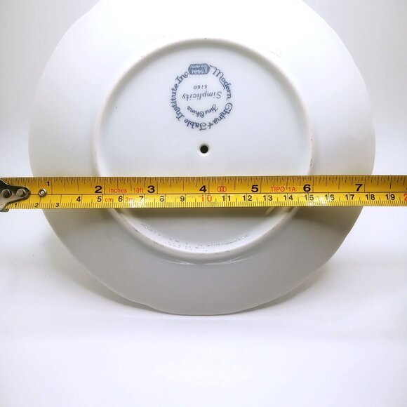 Simplicity Gravy Boat Attached Underplate White Fine China Serving Dish 7.5" - Picture 10 of 12